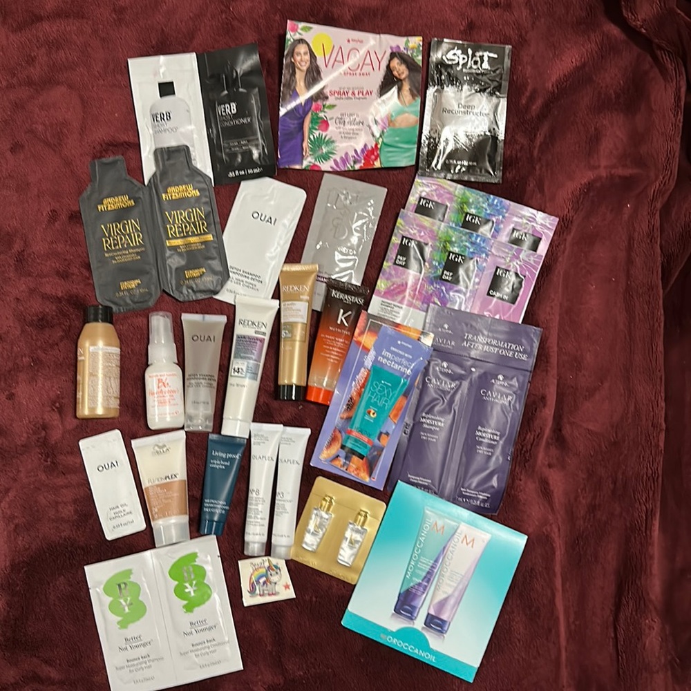 prestige beauty Huge hair care sample bundle